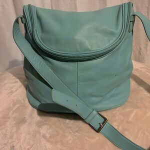 Max N.Y shoulder bag ( Blue Green tint)